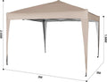 3x3m Pop-Up Garden Gazebo