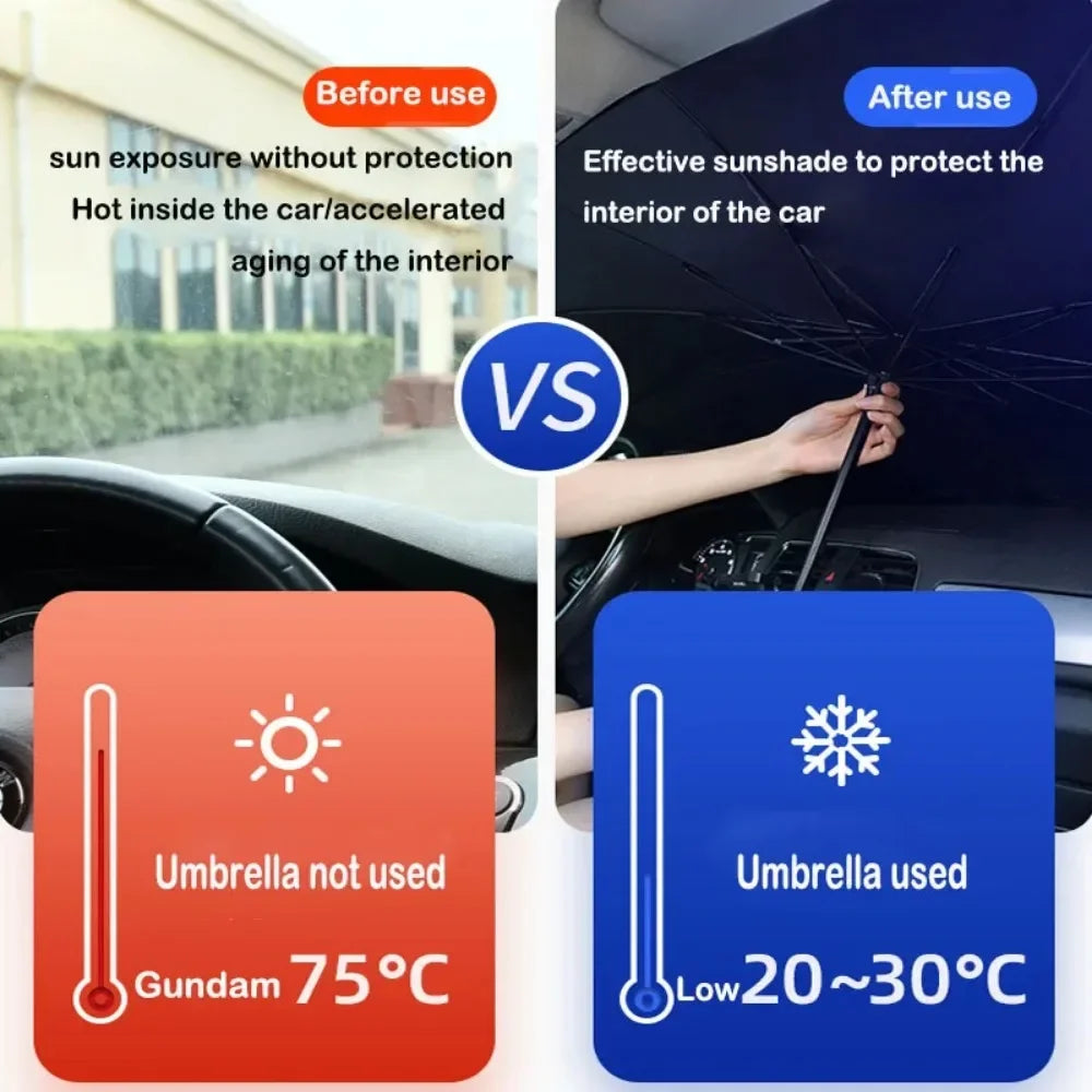 Car Windshield Sun Shade Parasol
