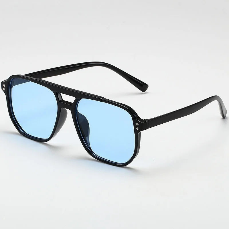 Vintage Square Unisex Sunglasses with UV400 Protection