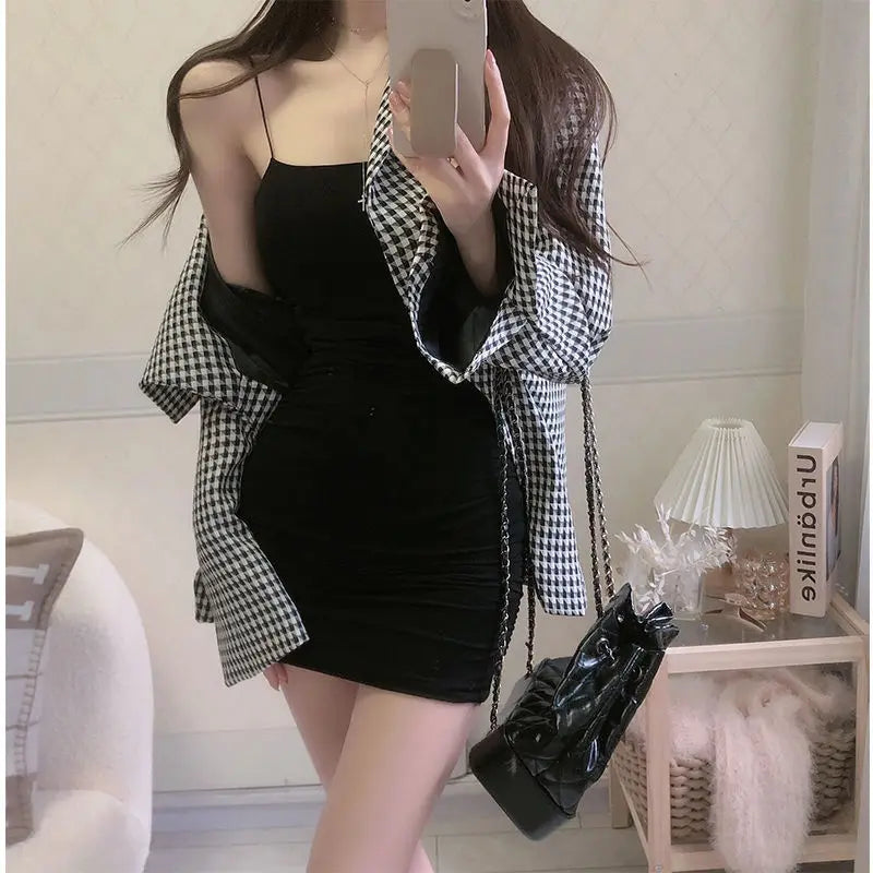 Elegant Sleeveless Sling Mini Dress