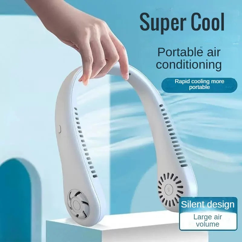 Bladeless Neck Mounted Fan 3 Speed, Rechargeable