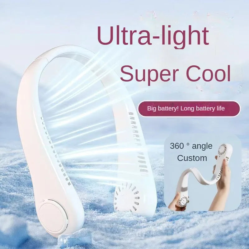 Bladeless Neck Mounted Fan 3 Speed, Rechargeable