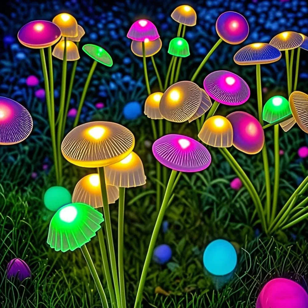 Solar Mushroom & Jellyfish Garden Lights