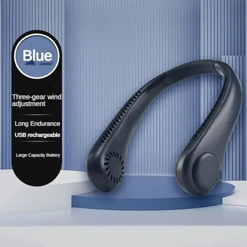 Bladeless Neck Mounted Fan 3 Speed, Rechargeable