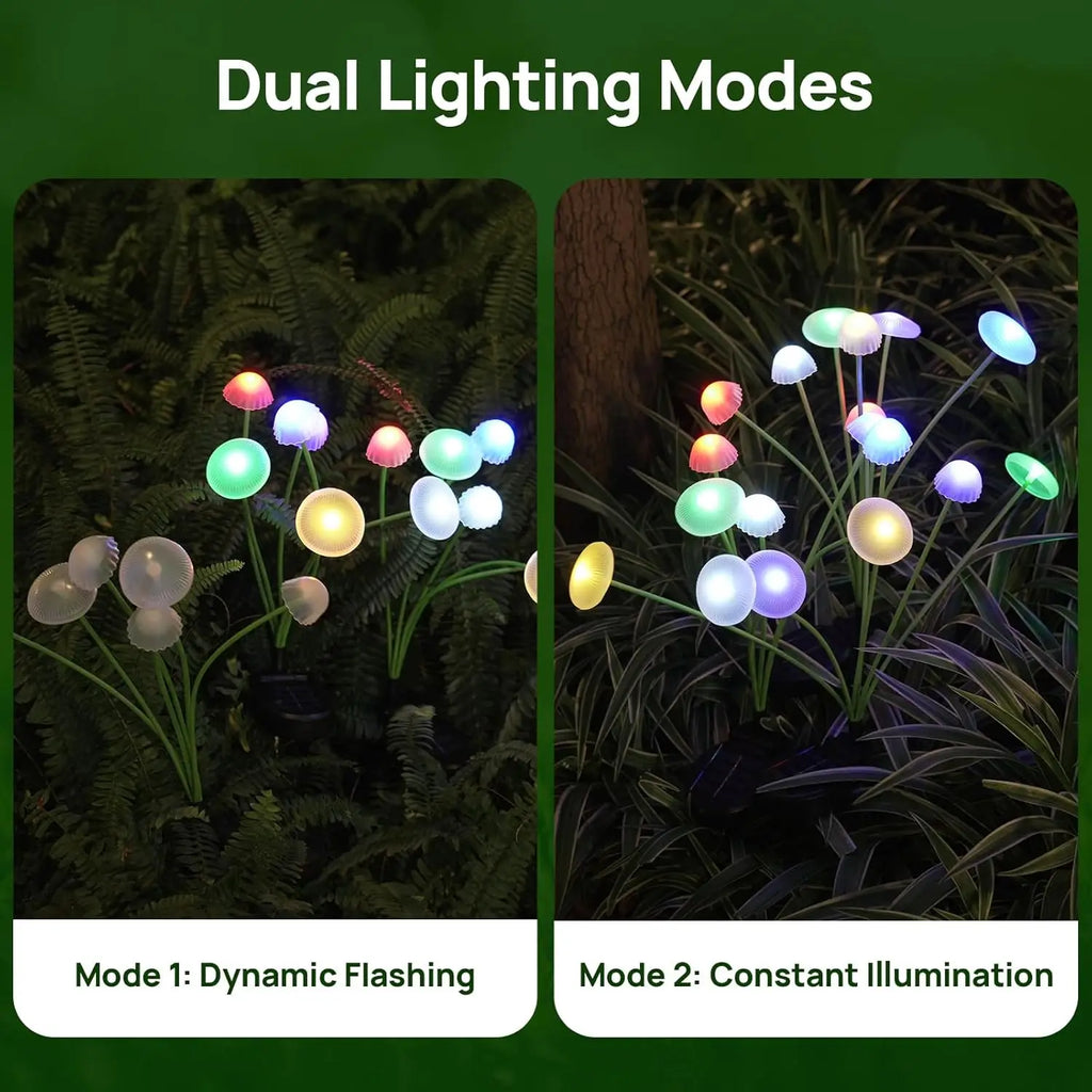 Solar Mushroom & Jellyfish Garden Lights