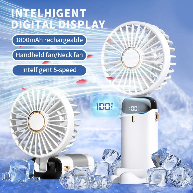 Foldable Neck & Handheld Mini Fan