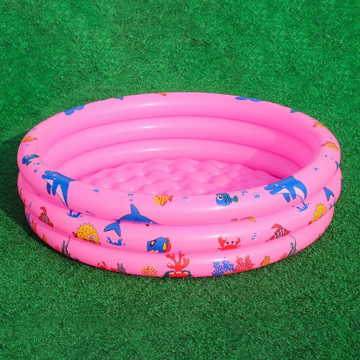 Pink kids ocean themed paddling pool
