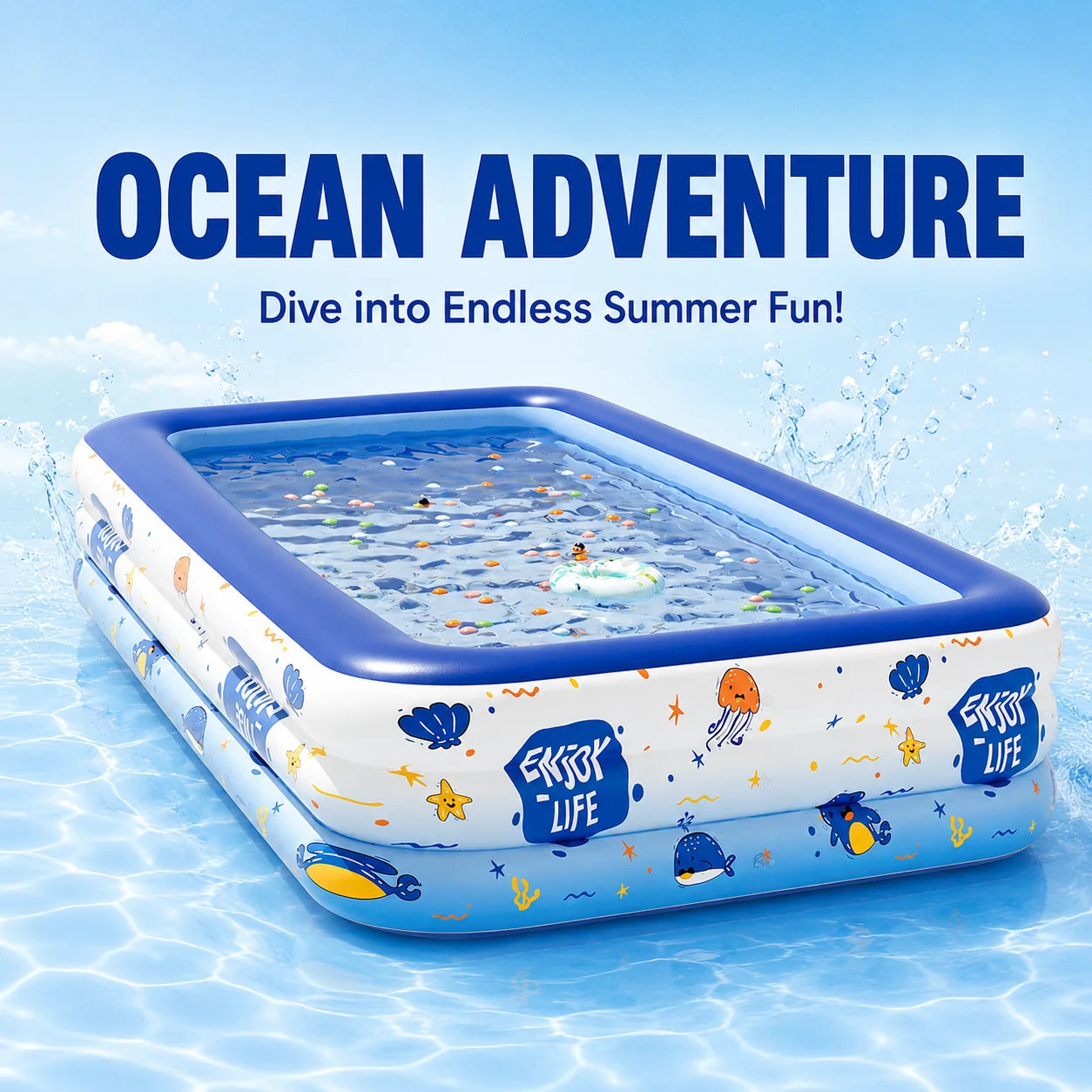 Family Inflatable Swimming Pool