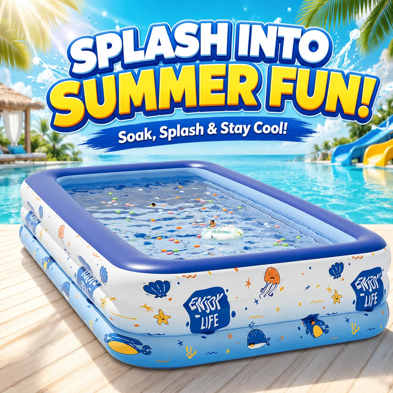 Family Inflatable Swimming Pool