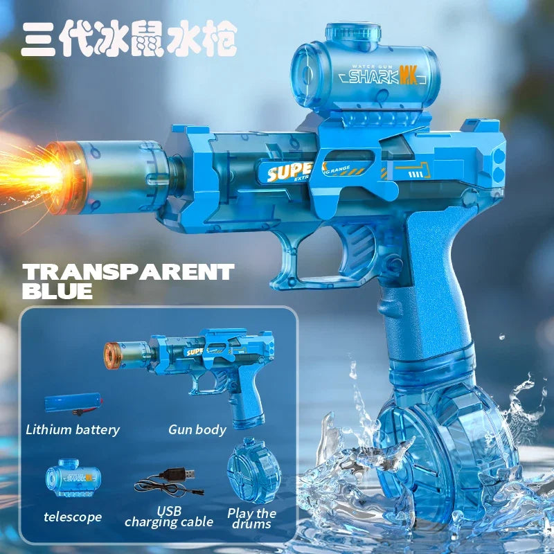 Electric Auto Water Gun with Lights
