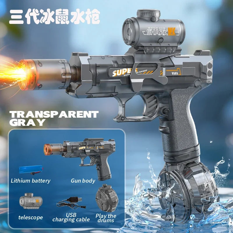 Electric Auto Water Gun with Lights