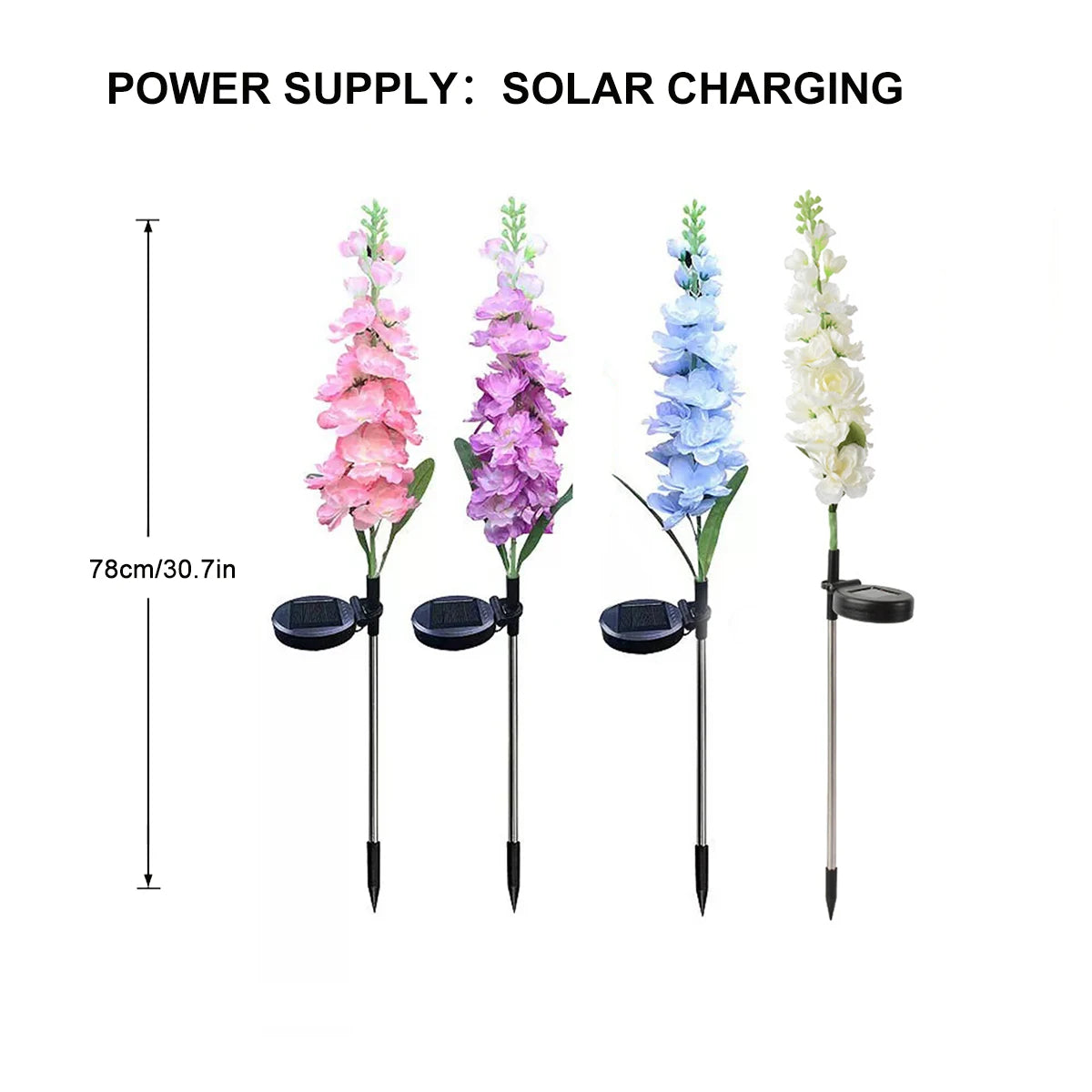 Solar Hyacinth Garden Light