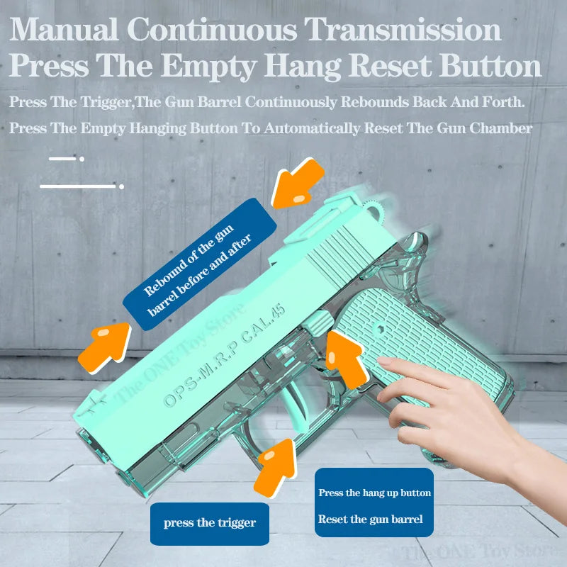 M1911 Water Pistol — Kids' Summer Toy