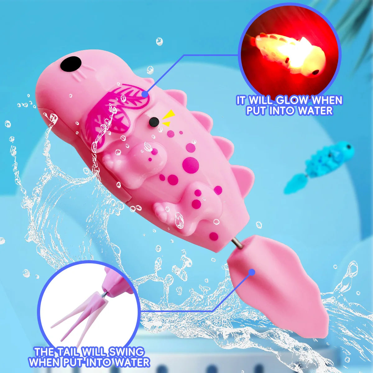 Electronic Light-Up Bath Fishing Toy