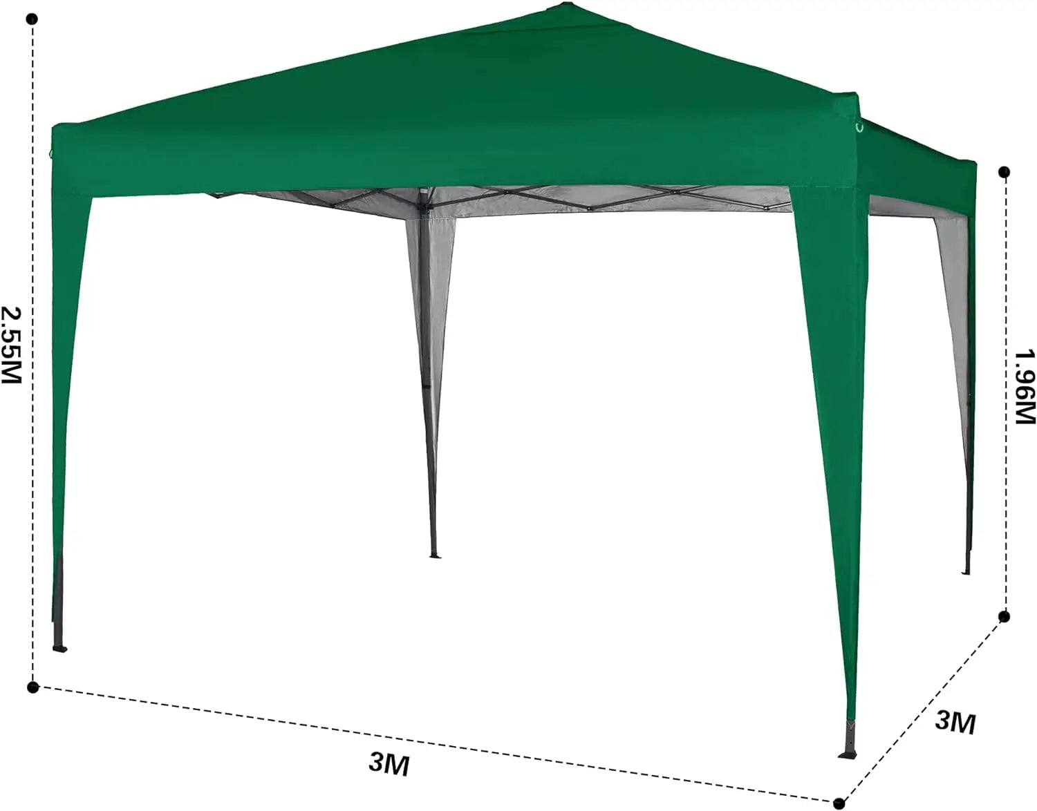 Mcc direct 3x3m Pop-up Gazebo Waterproof Outdoor Garden Marquee Canopy NS