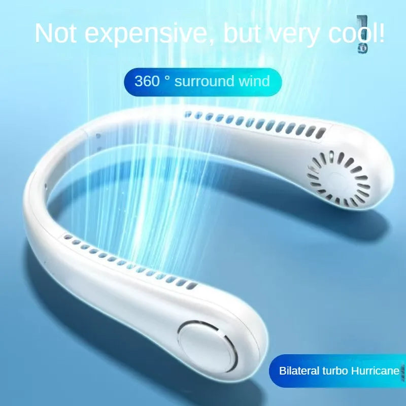 Bladeless Neck Mounted Fan 3 Speed, Rechargeable