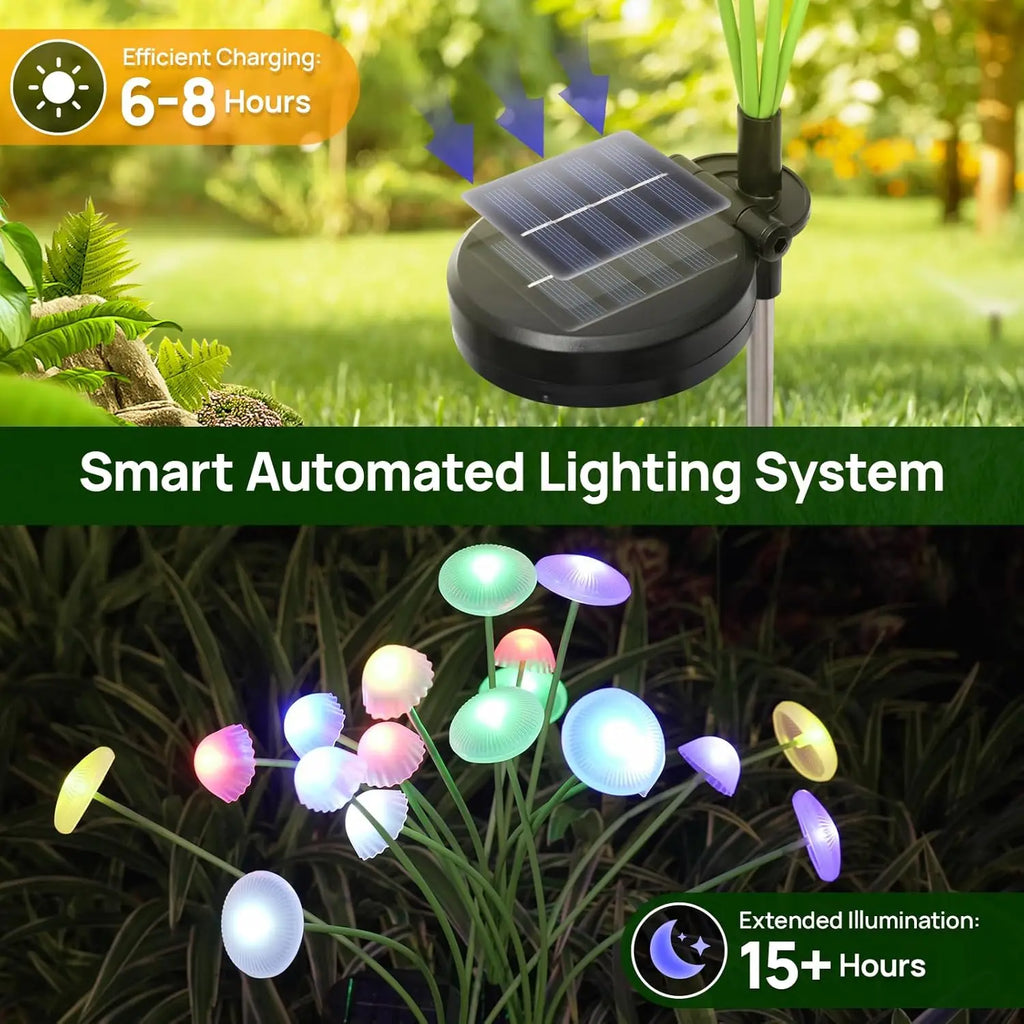 Solar Mushroom & Jellyfish Garden Lights