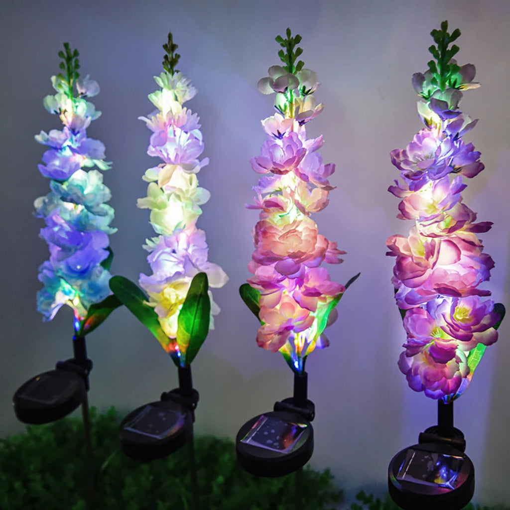 Solar Hyacinth Garden Light