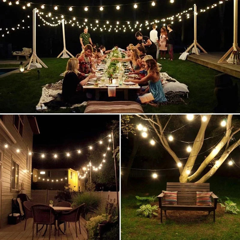 Solar Crystal Globe Fairy String Lights