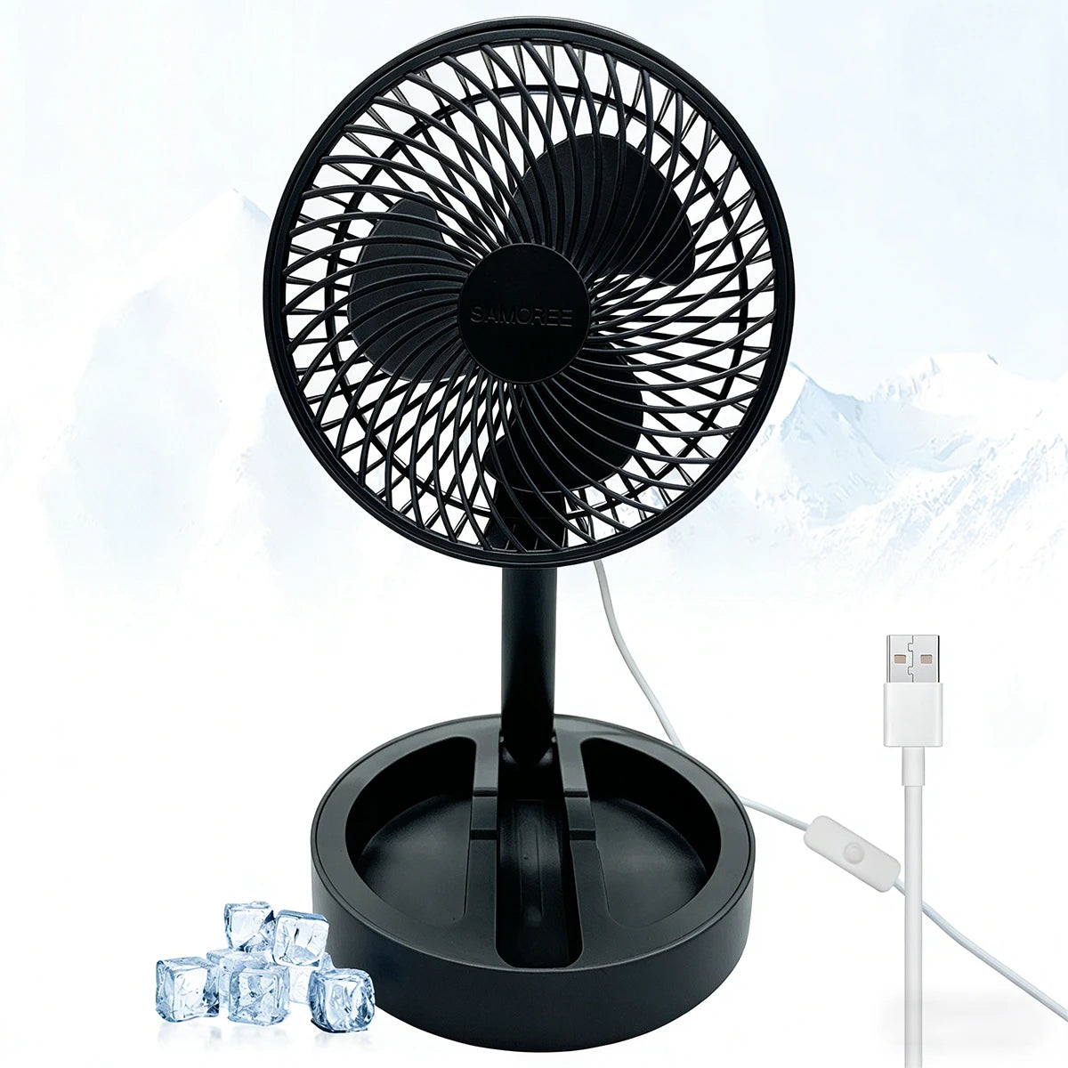Foldable USB Desktop Fan