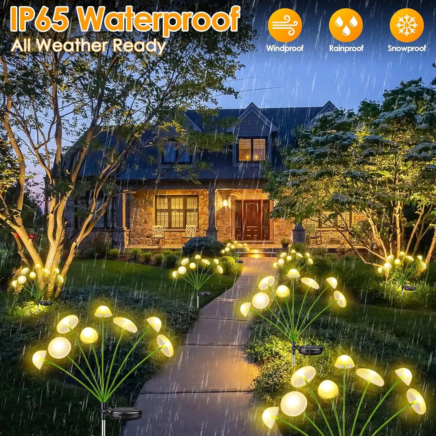 Solar Mushroom & Jellyfish Garden Lights