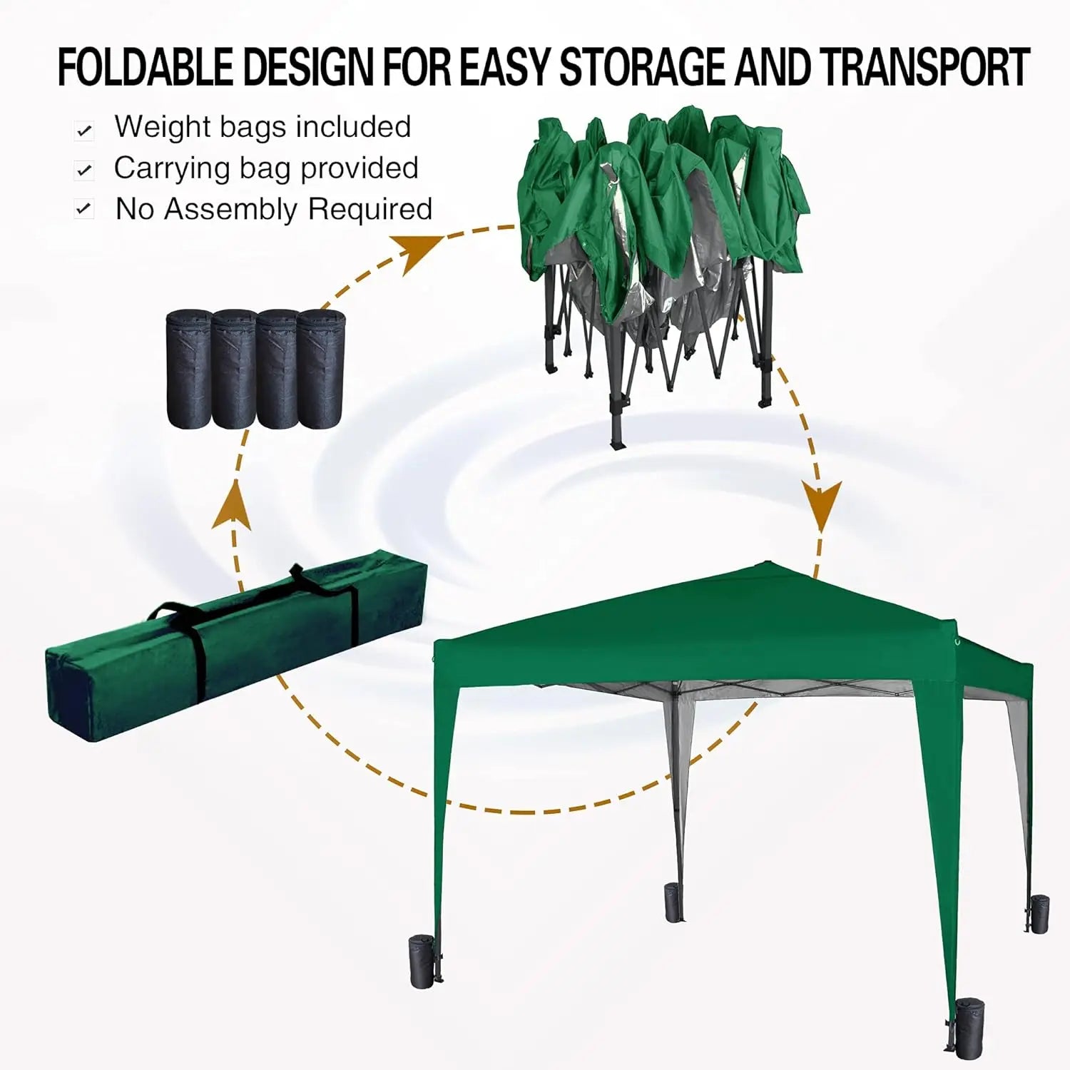 Mcc direct 3x3m Pop-up Gazebo Waterproof Outdoor Garden Marquee Canopy NS