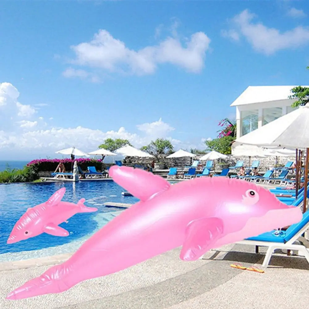 1PC 53cm Inflatable Dolphin Beach Swimming Rings Party Children Toy Kids Gift for Beach Pool Float Air Mattresse Water Toys